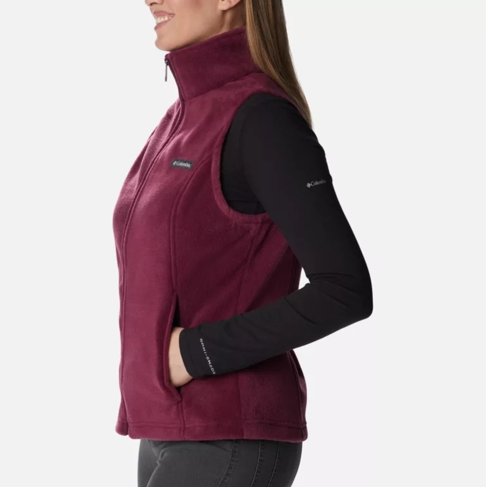 Columbia Women's Burgundy Fleece Vest